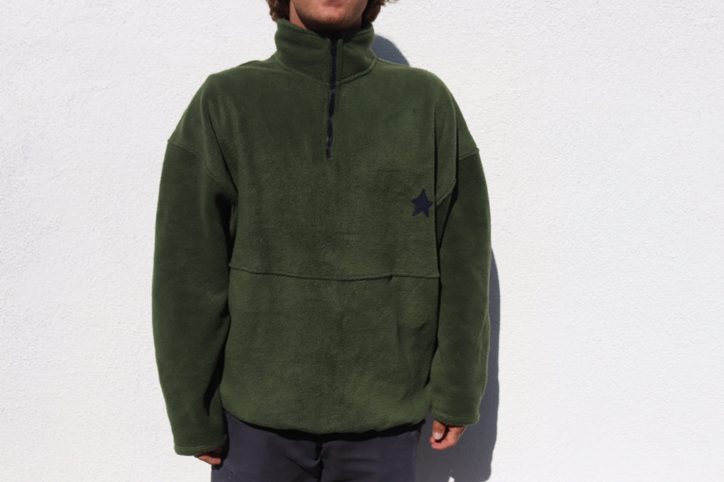 Star Sweater-Olive Green