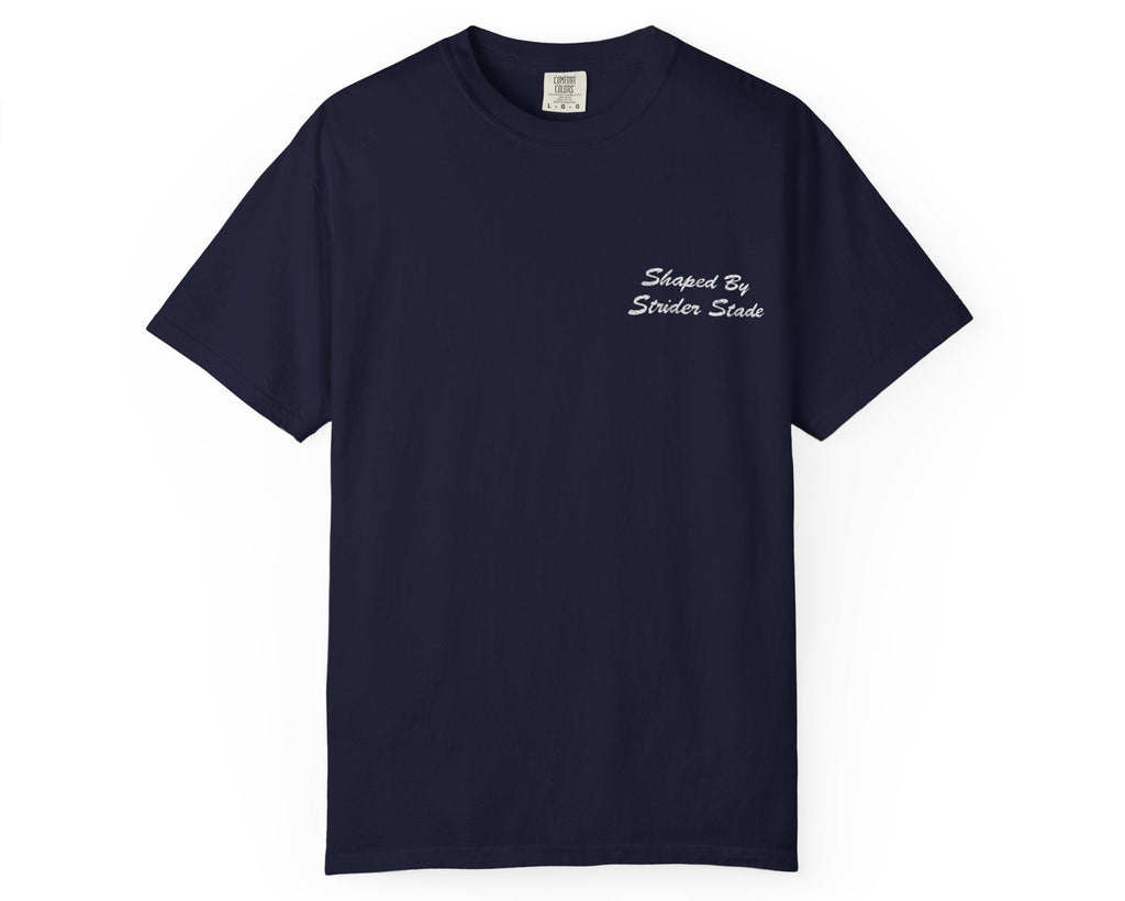 Shaped By Strider Stade Icon Logo-Tee