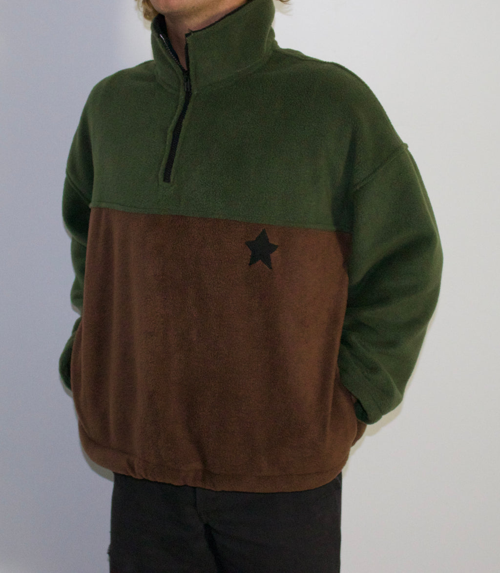 STAR Sweater-Green/Brown